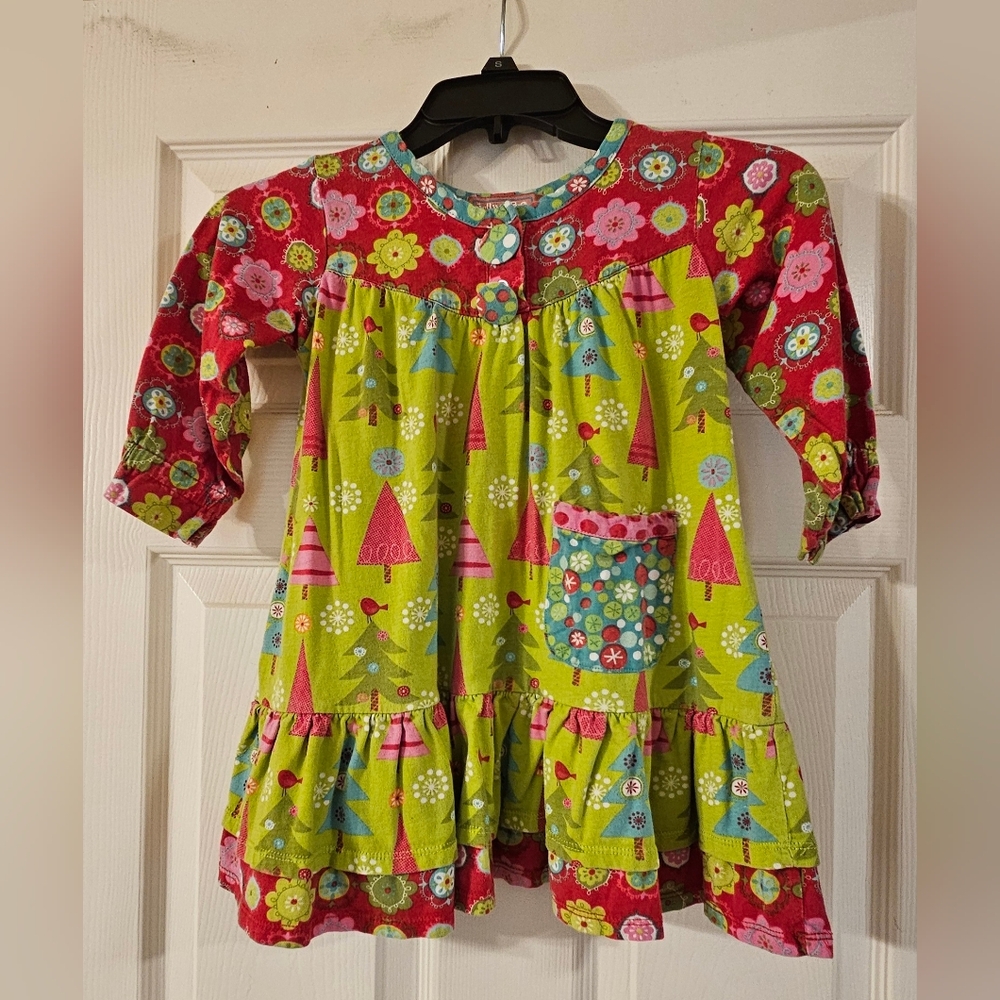 Jelly The Pug Toddler Christmas Dress
